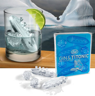 designgeekery: Cool and Unusual Ice Trays (Pictured: Gin and Titonic Ice Cubes)